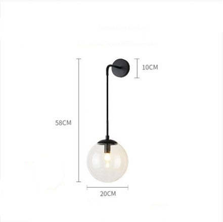 Nordic Modern Glass Ball Wall Lamps