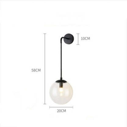 Nordic Modern Glass Ball Wall Lamps