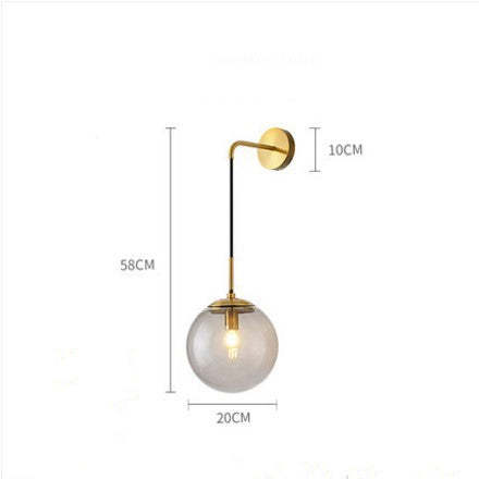 Nordic Modern Glass Ball Wall Lamps