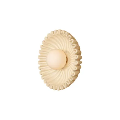Elif Unusual Round Marble Glass Wall Lamp Indoor