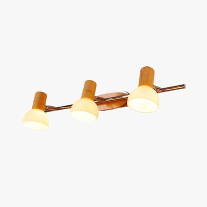 Ozawa Modern LED Wandleuchte Holz Wohn/Esszimmer Flur Innen Holz 3-Flammig
