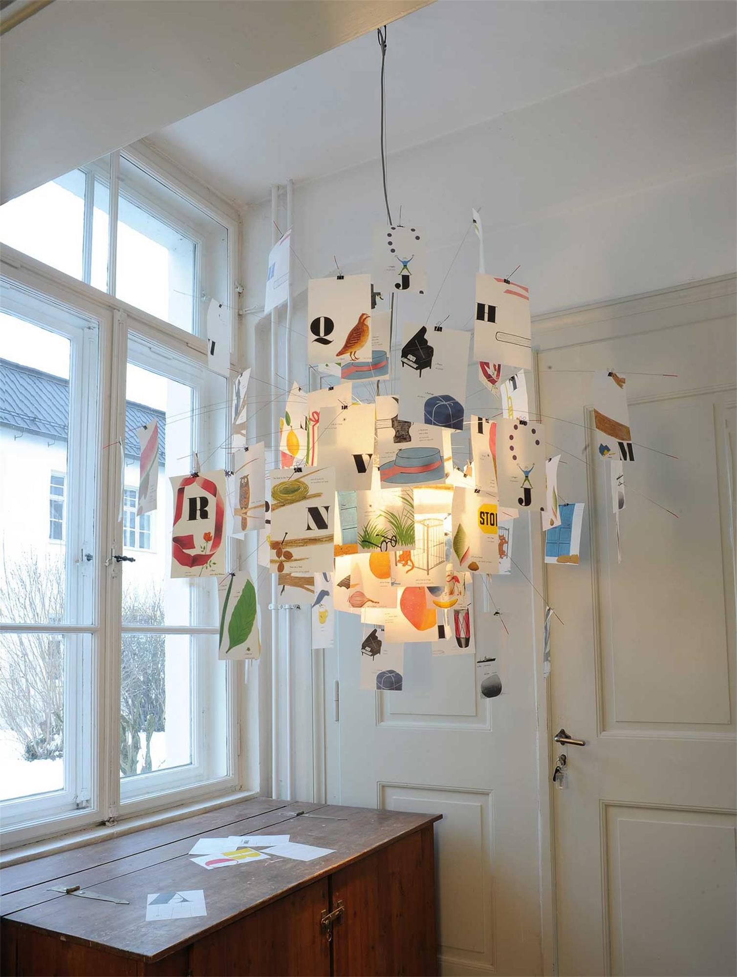 Ortheen Moderner Kronleuchter aus Papier-Las Sola