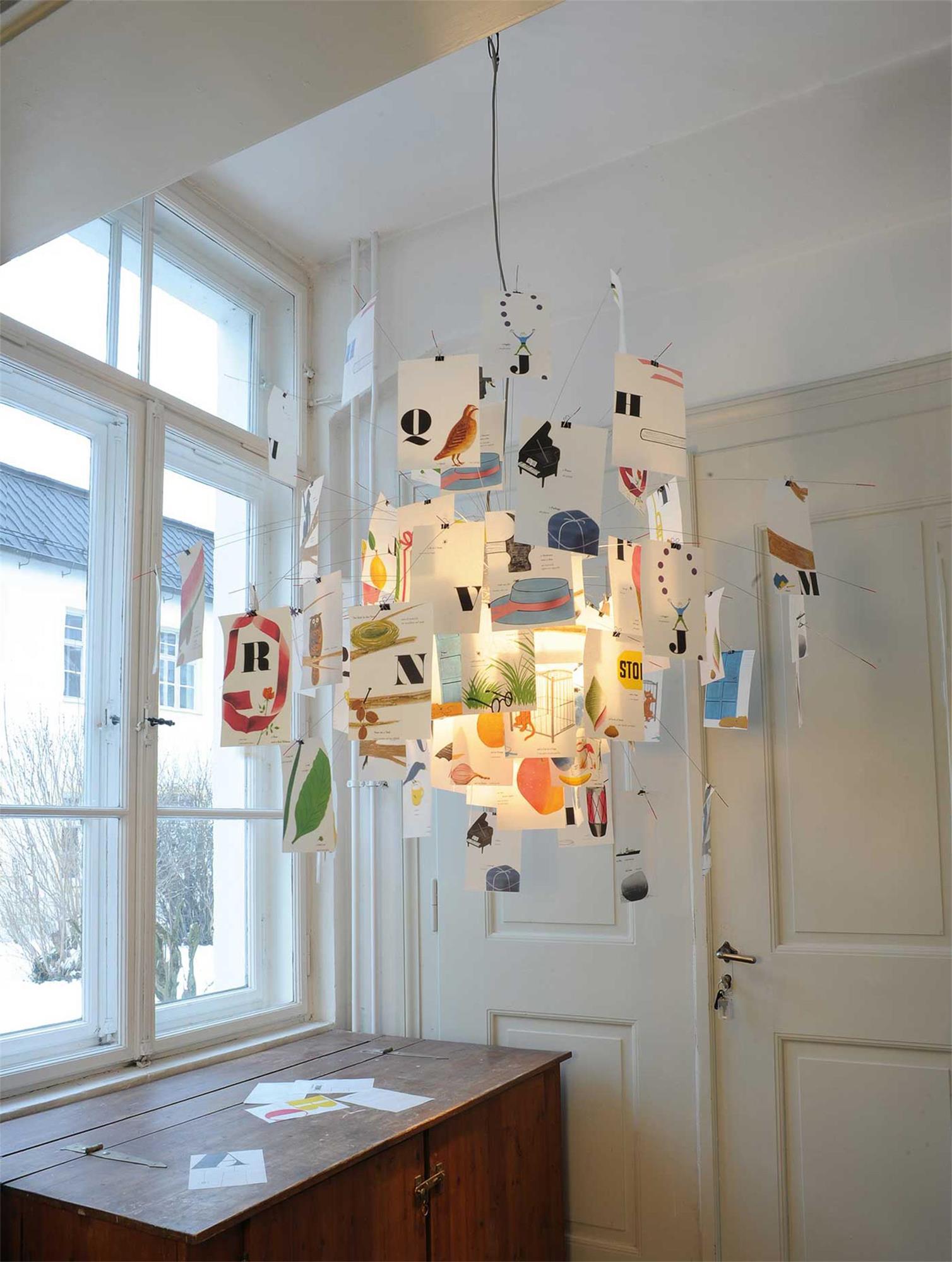 Ortheen Moderner Kronleuchter aus Papier-Las Sola