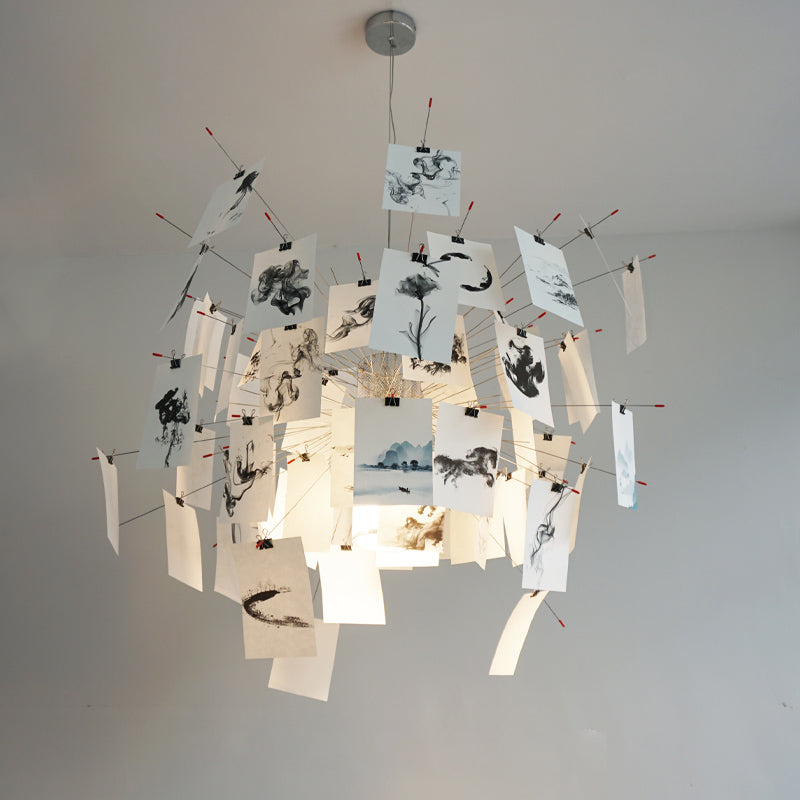 Ortheen Moderner Kronleuchter aus Papier-Las Sola