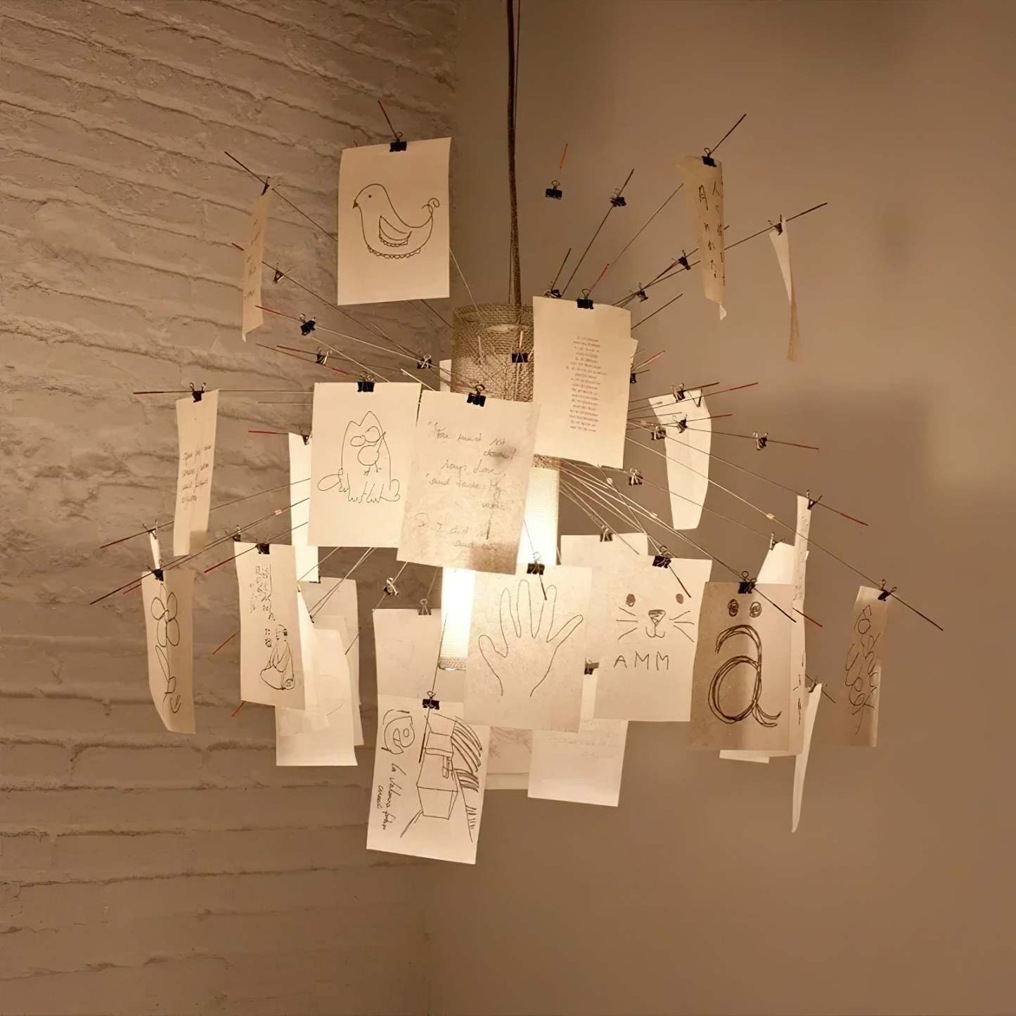Ortheen Moderner Kronleuchter aus Papier-Las Sola