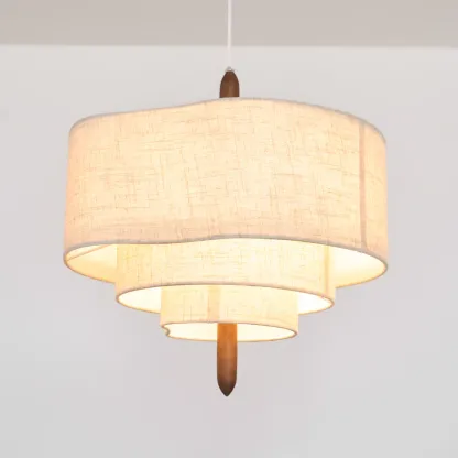 Renée Modern Kieselstein Textil Pendelleuchte Licht Schlafzimmer Esszimmer