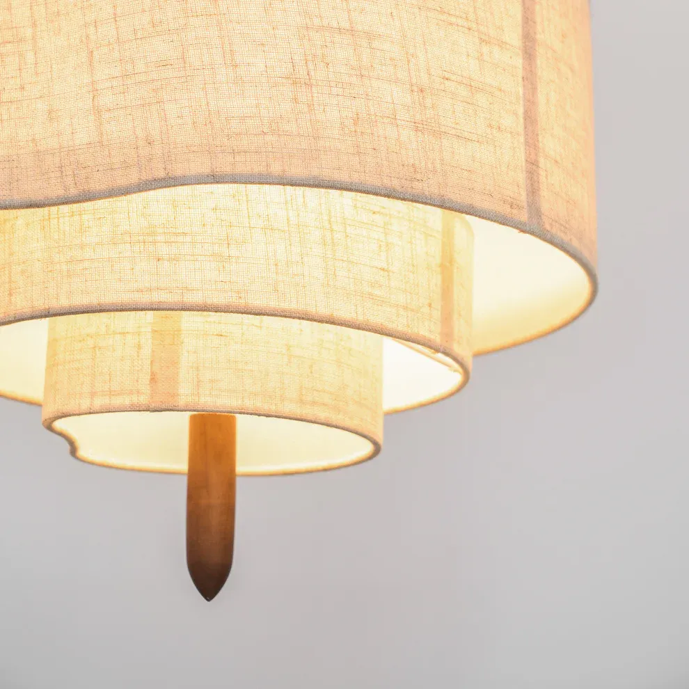 Renée Modern Kieselstein Textil Pendelleuchte Licht Schlafzimmer Esszimmer