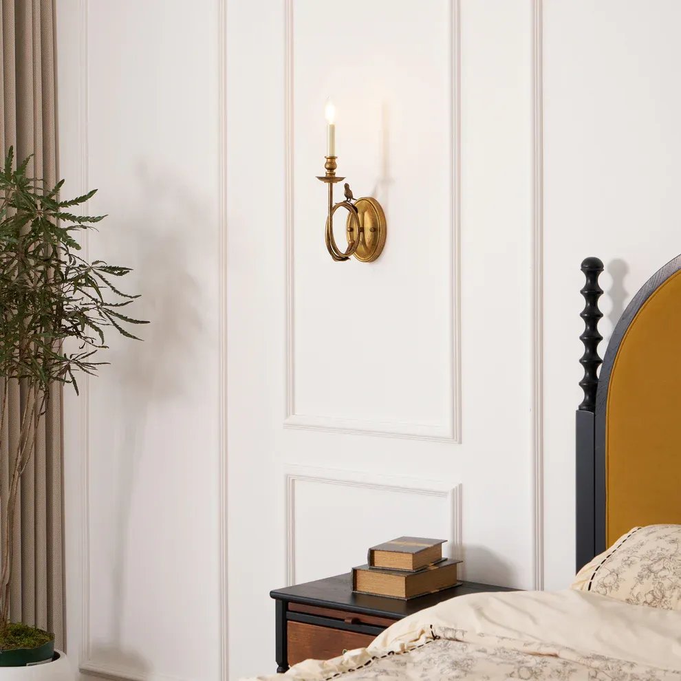 Alessio Vintage Palast Kerze Wandleuchte Leuchte Schlafzimmer Flur