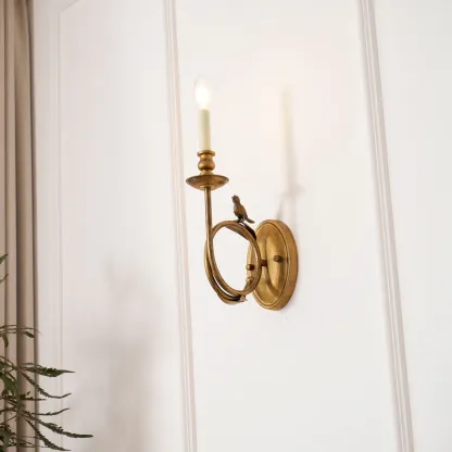 Alessio Vintage Palast Kerze Wandleuchte Leuchte Schlafzimmer Flur