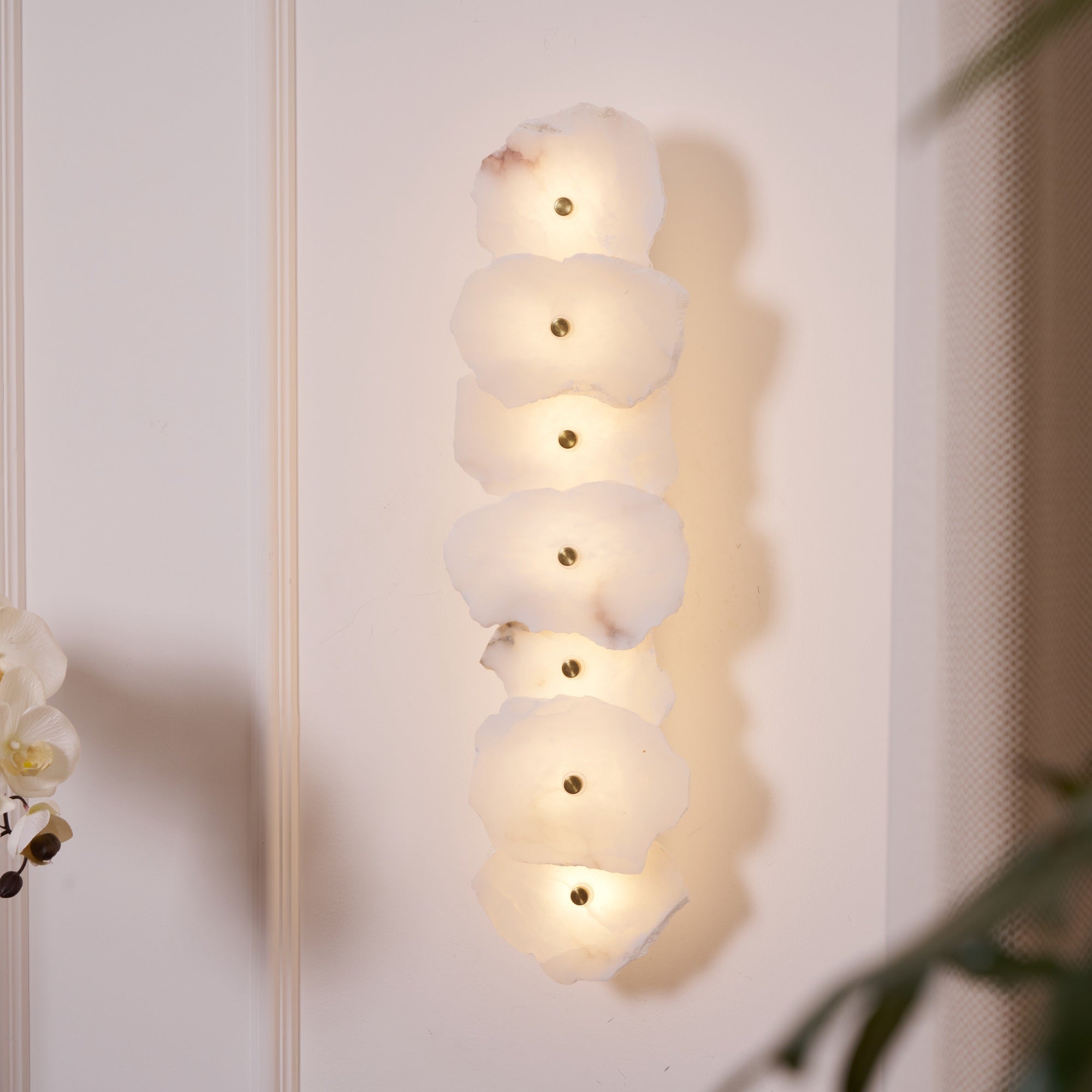 Alaeila Blumenbukett Alabaster Wandleuchte-Las Sola