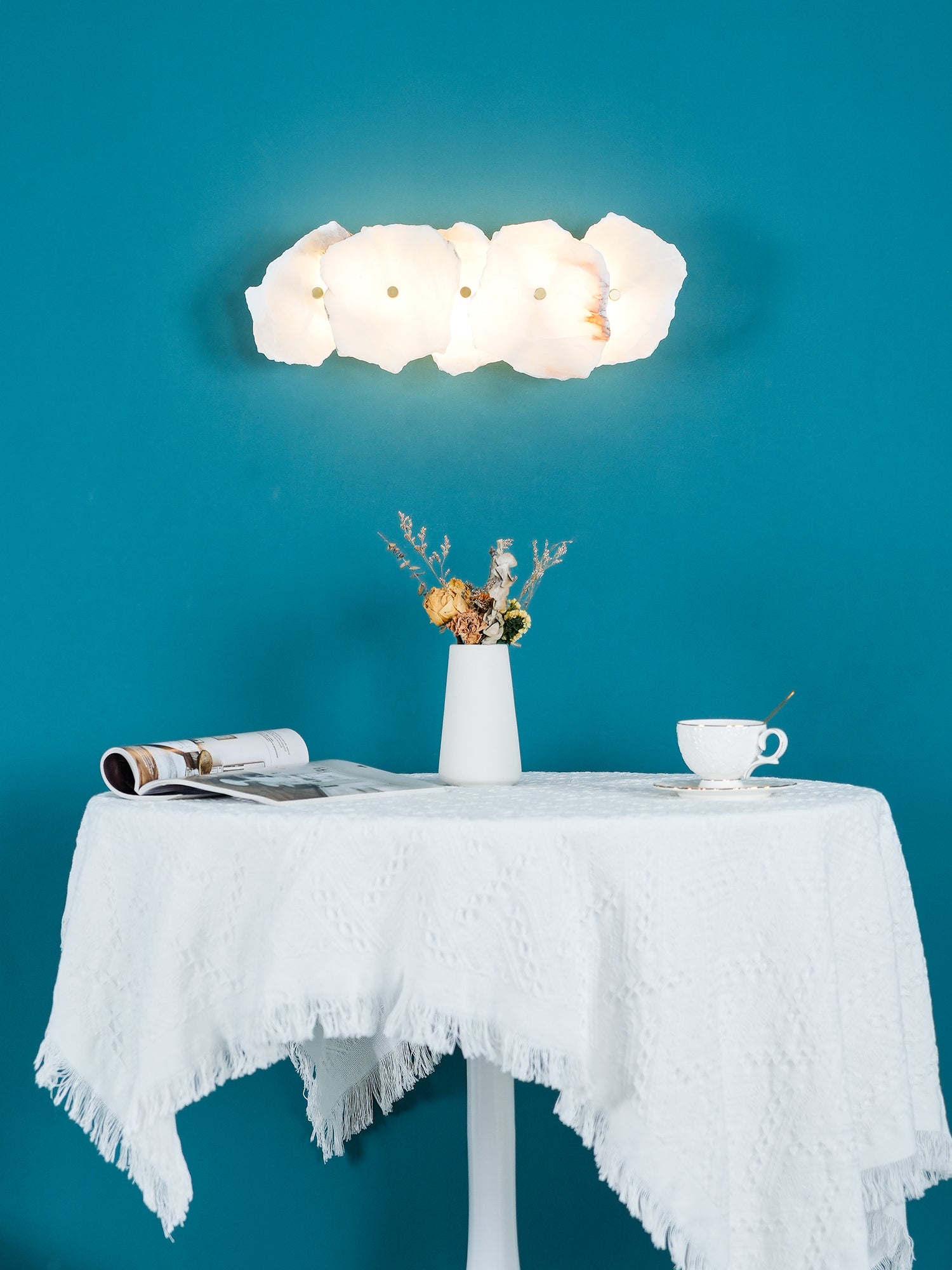 Alaeila Blumenbukett Alabaster Wandleuchte-Las Sola