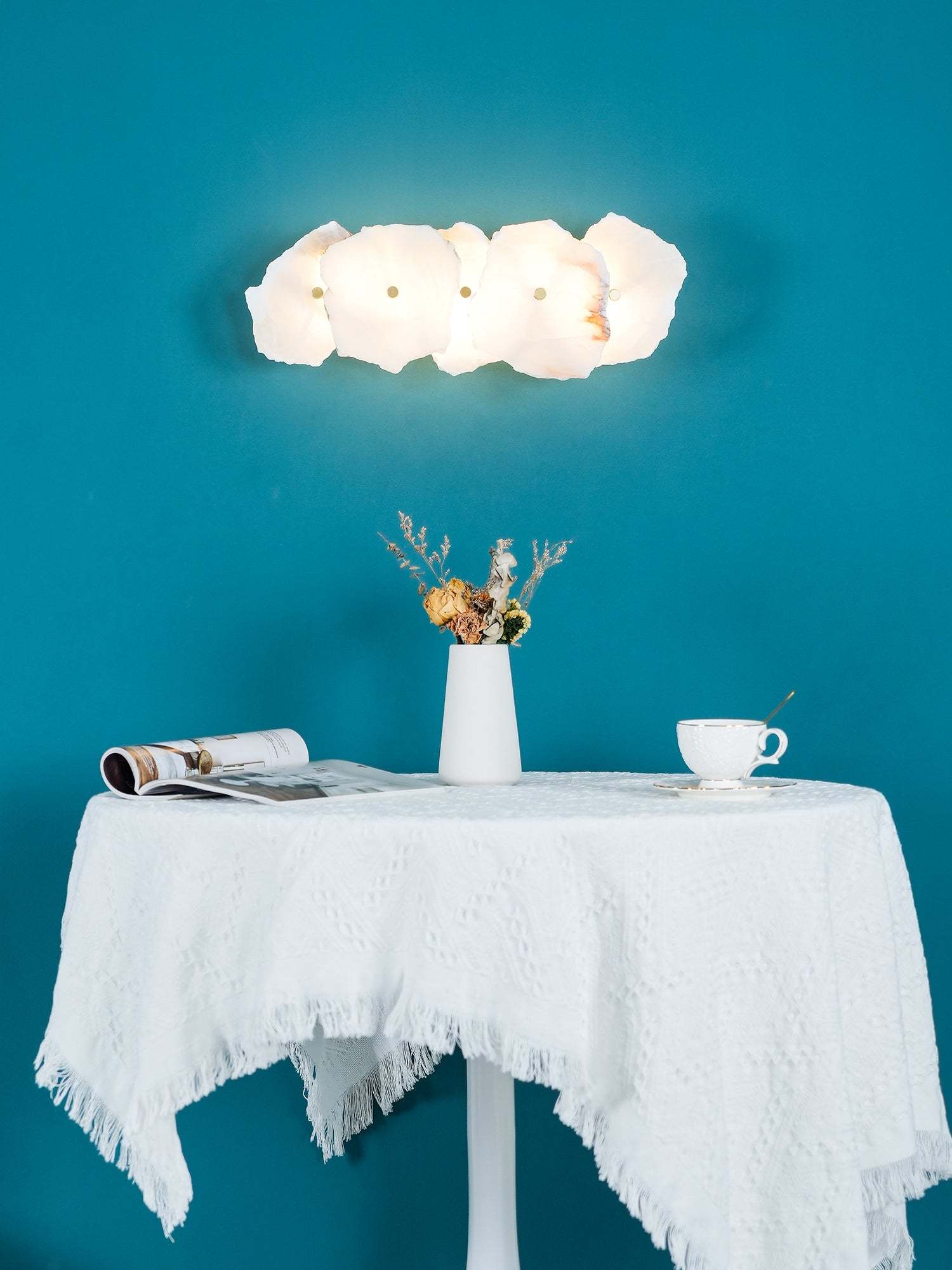Alaeila Blumenbukett Alabaster Wandleuchte-Las Sola