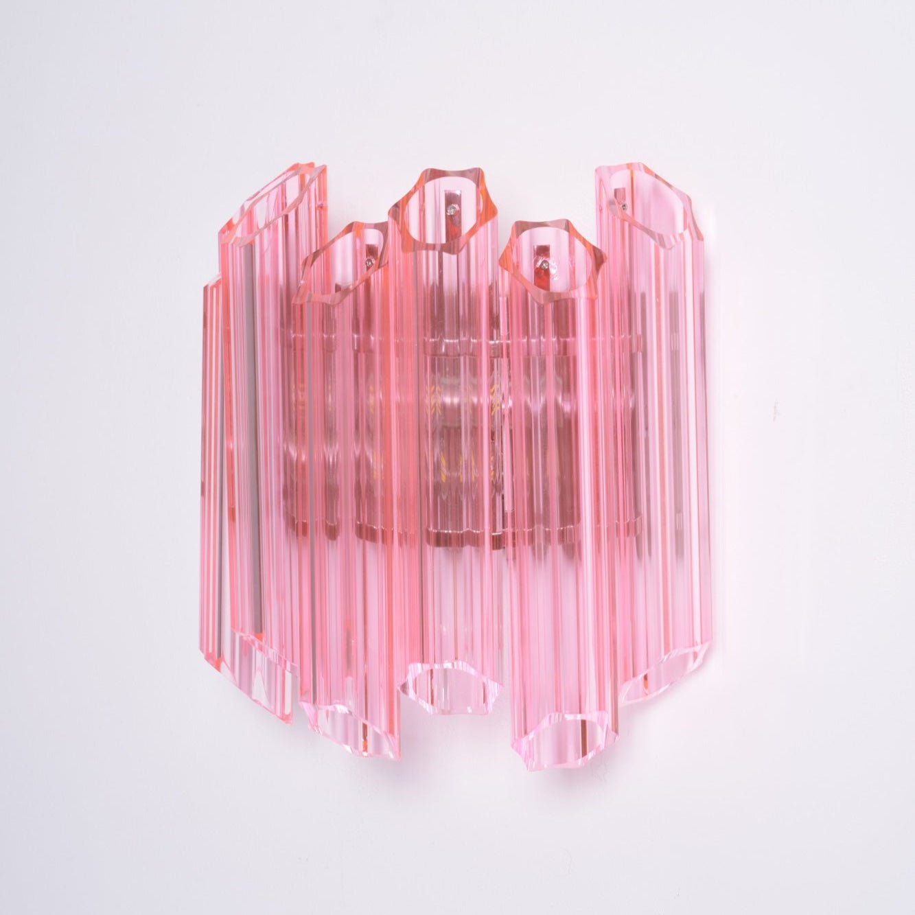 Aurora Wandleuchte Rosa Murano Glasröhre-Las Sola