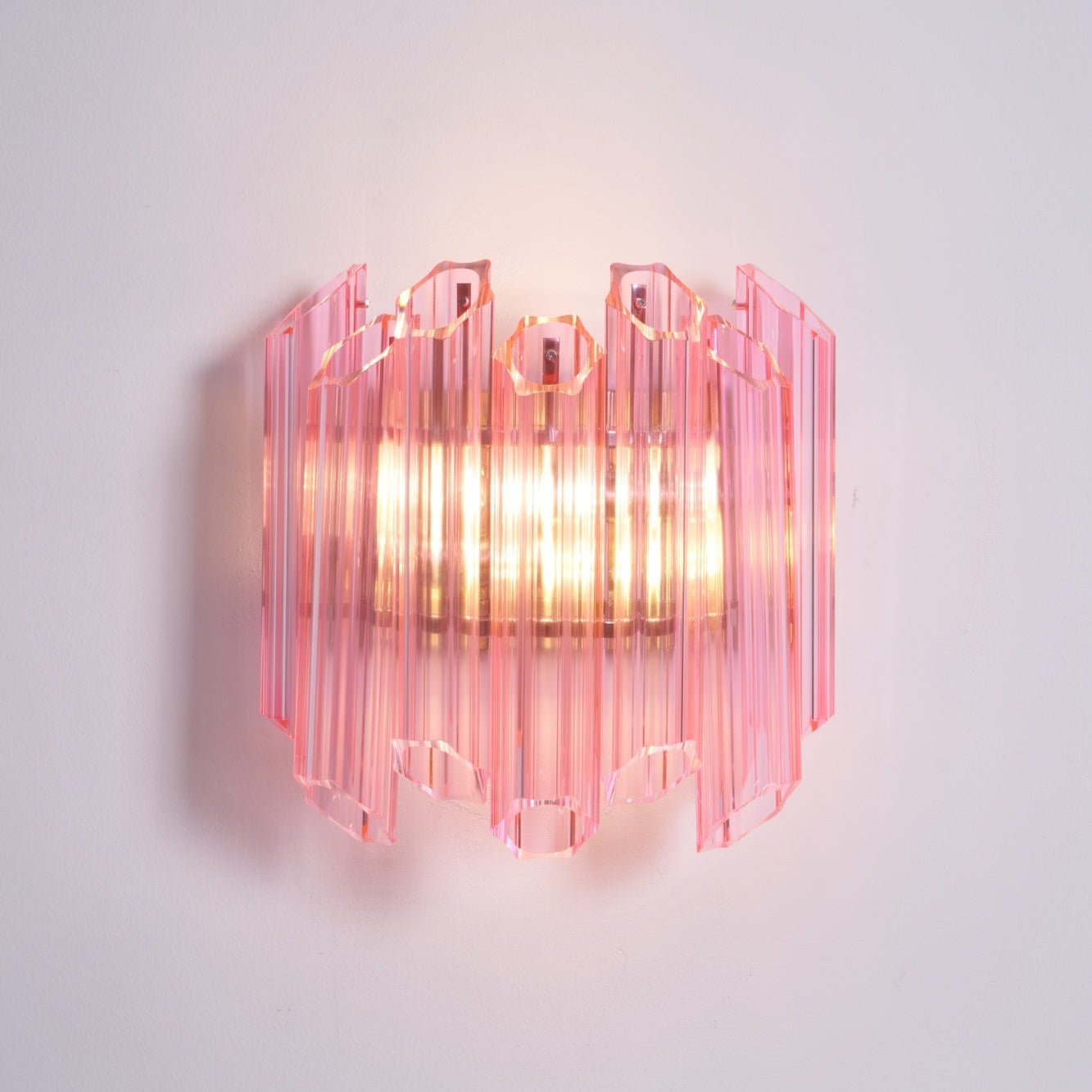 Aurora Wandleuchte Rosa Murano Glasröhre-Las Sola
