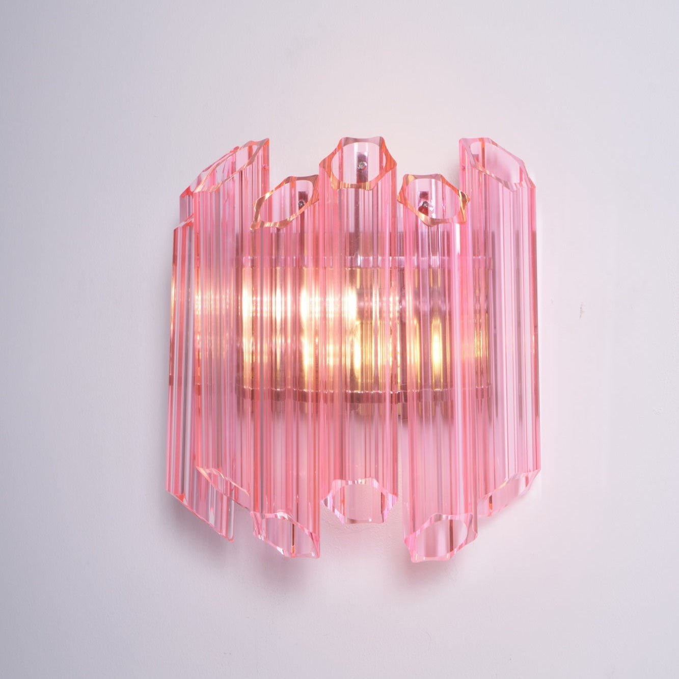 Aurora Wandleuchte Rosa Murano Glasröhre-Las Sola