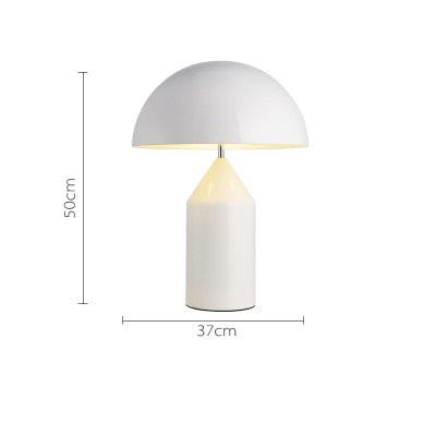 Salgado Tischleuchte Pilz Modern, Metall, Schwarz/Weiß/Gold, Esszimmer