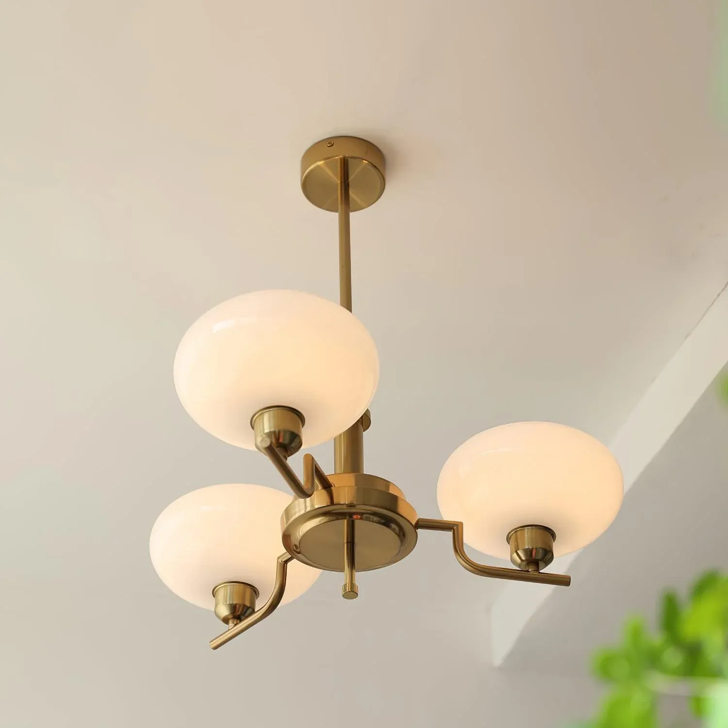 Valentina Vintage Antique Metal Glass Chandelier Living Dining Room