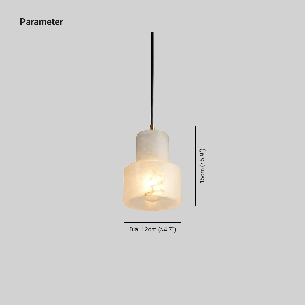 Ozawa Modern Round Metal Resin Pendant Light Bedroom Dining Room