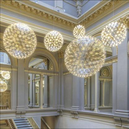 Ivthayra Postmodern Luxus Kugel Gold Pendelleuchte Leuchte-Las Sola