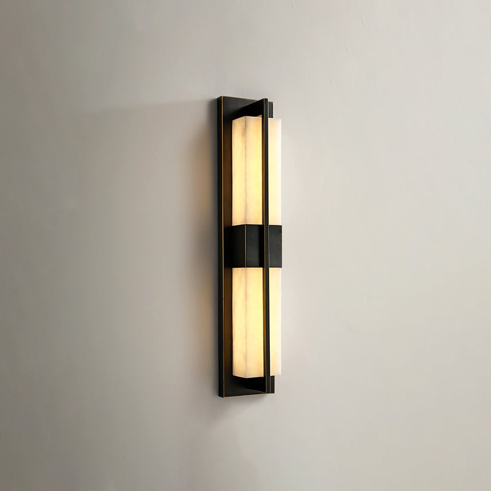 Caspian Alabaster Messing Wandleuchte-Las Sola
