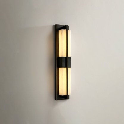 Caspian Alabaster Messing Wandleuchte-Las Sola