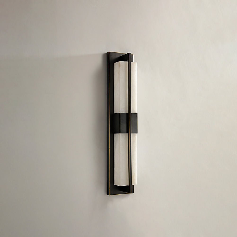 Caspian Alabaster Messing Wandleuchte-Las Sola