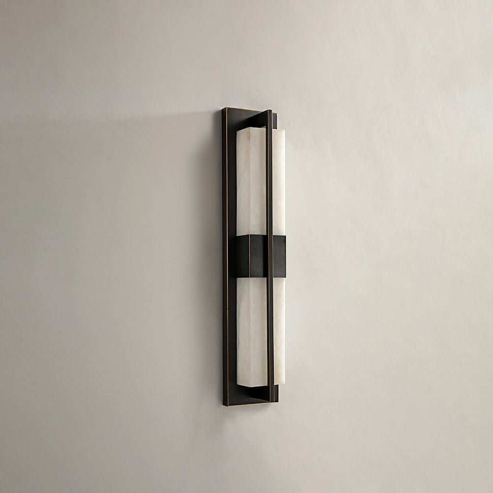 Caspian Alabaster Messing Wandleuchte-Las Sola