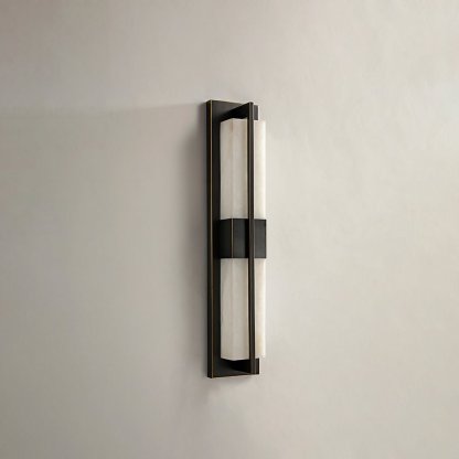 Caspian Alabaster Messing Wandleuchte-Las Sola