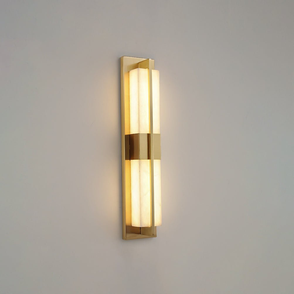 Caspian Alabaster Messing Wandleuchte-Las Sola