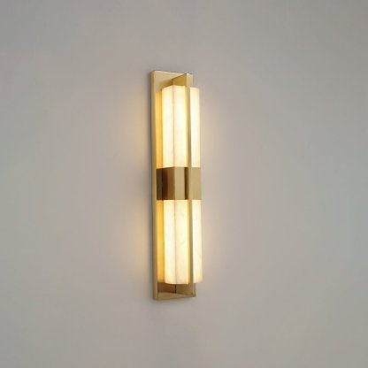 Caspian Alabaster Messing Wandleuchte-Las Sola