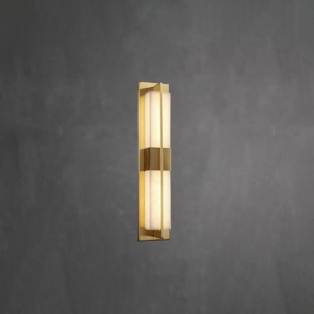 Caspian Alabaster Messing Wandleuchte-Las Sola