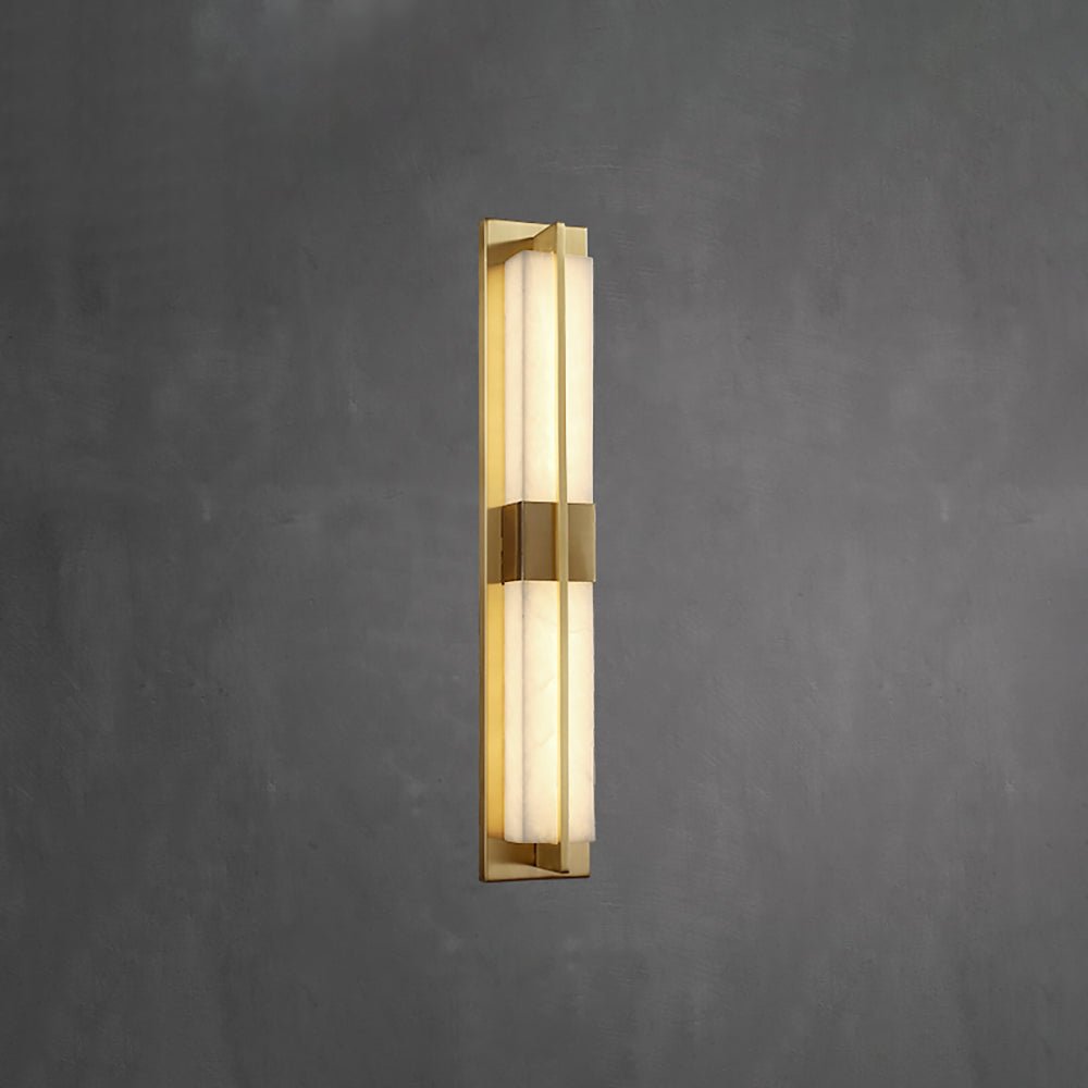 Caspian Alabaster Messing Wandleuchte-Las Sola