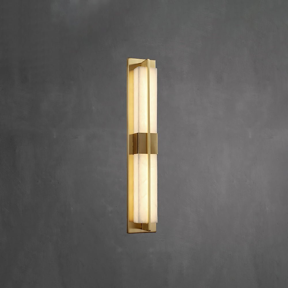Caspian Alabaster Messing Wandleuchte-Las Sola