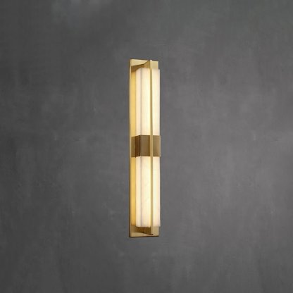 Caspian Alabaster Messing Wandleuchte-Las Sola