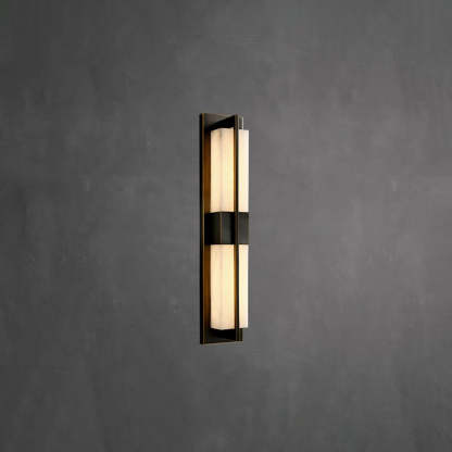 Caspian Alabaster Messing Wandleuchte-Las Sola
