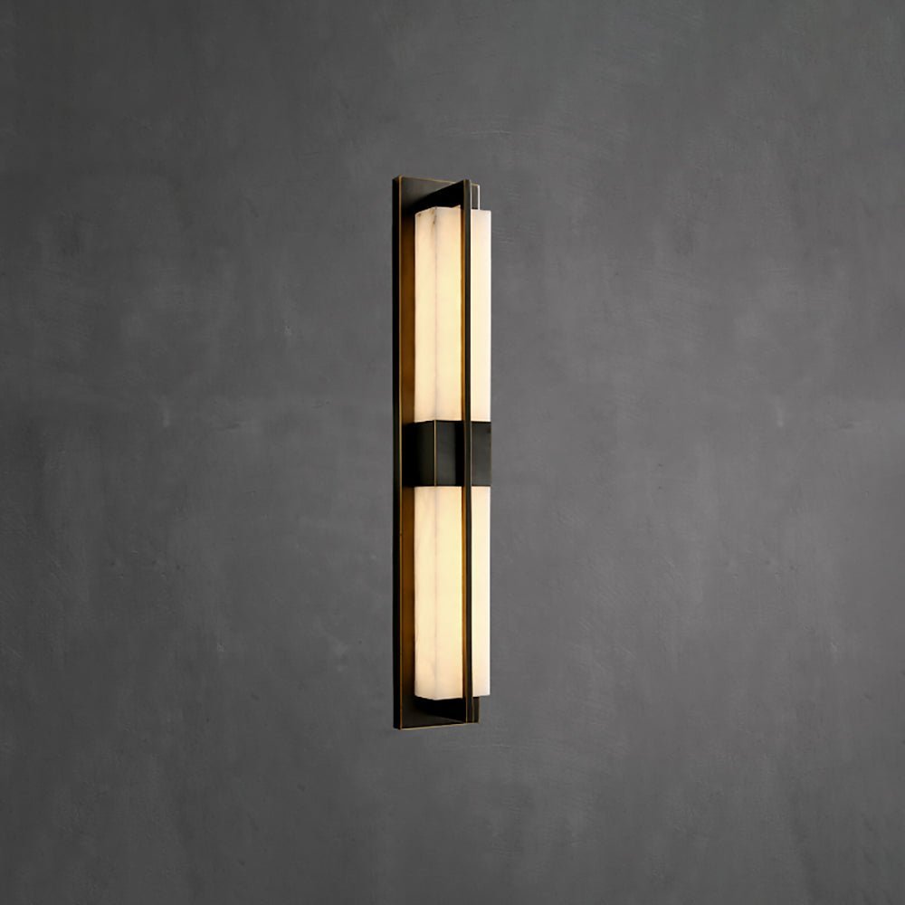 Caspian Alabaster Messing Wandleuchte-Las Sola