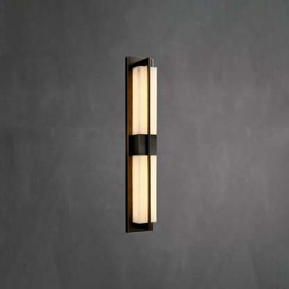 Caspian Alabaster Messing Wandleuchte-Las Sola