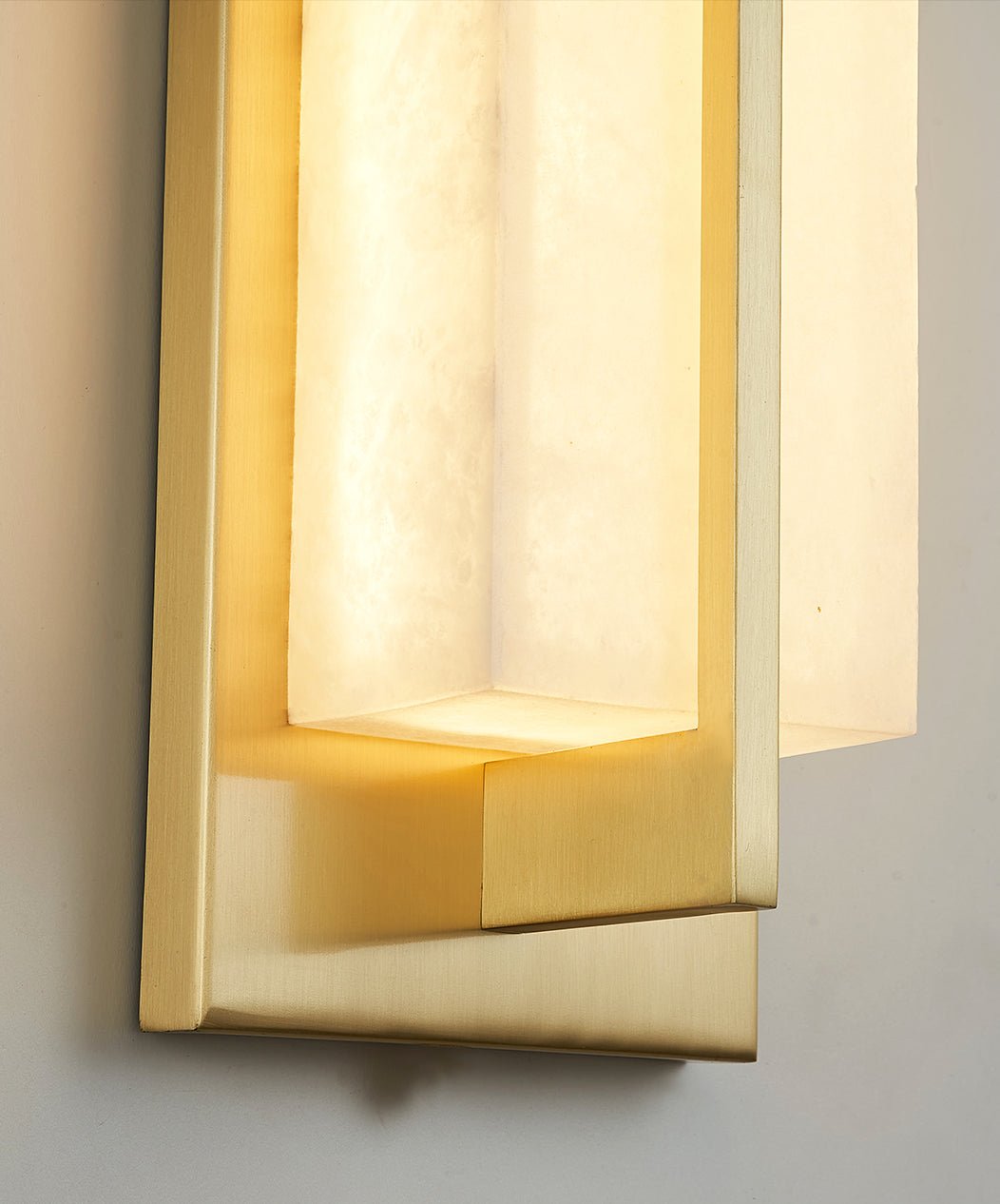 Caspian Alabaster Messing Wandleuchte-Las Sola