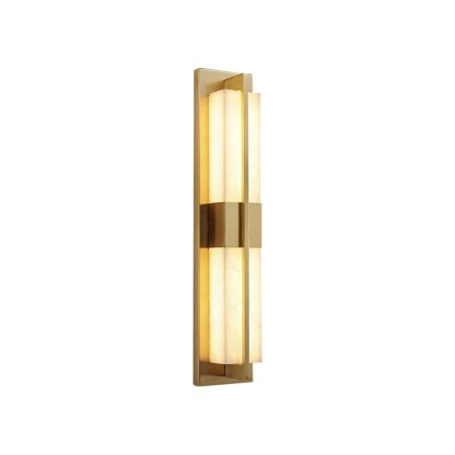 Caspian Alabaster Messing Wandleuchte-Las Sola
