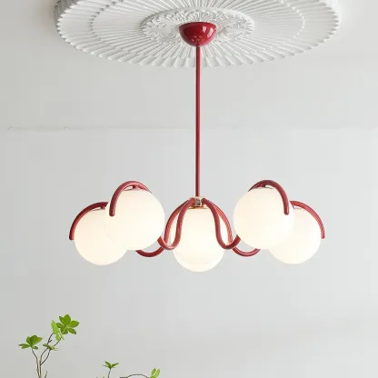 Valentina Jahrgang Metall GlasPendelleuchte Schlafzimmer Wohnzimmer