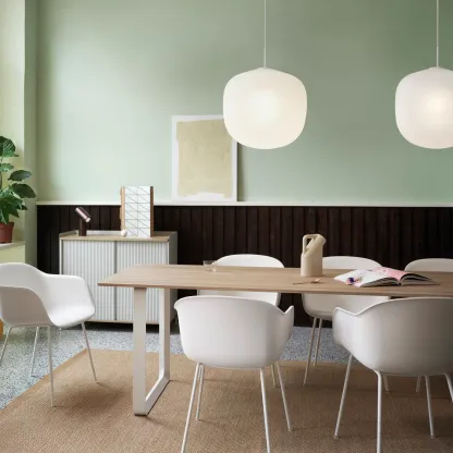 Hailie Modern Round Metal Glass Pendant Light Bedroom Dining Room
