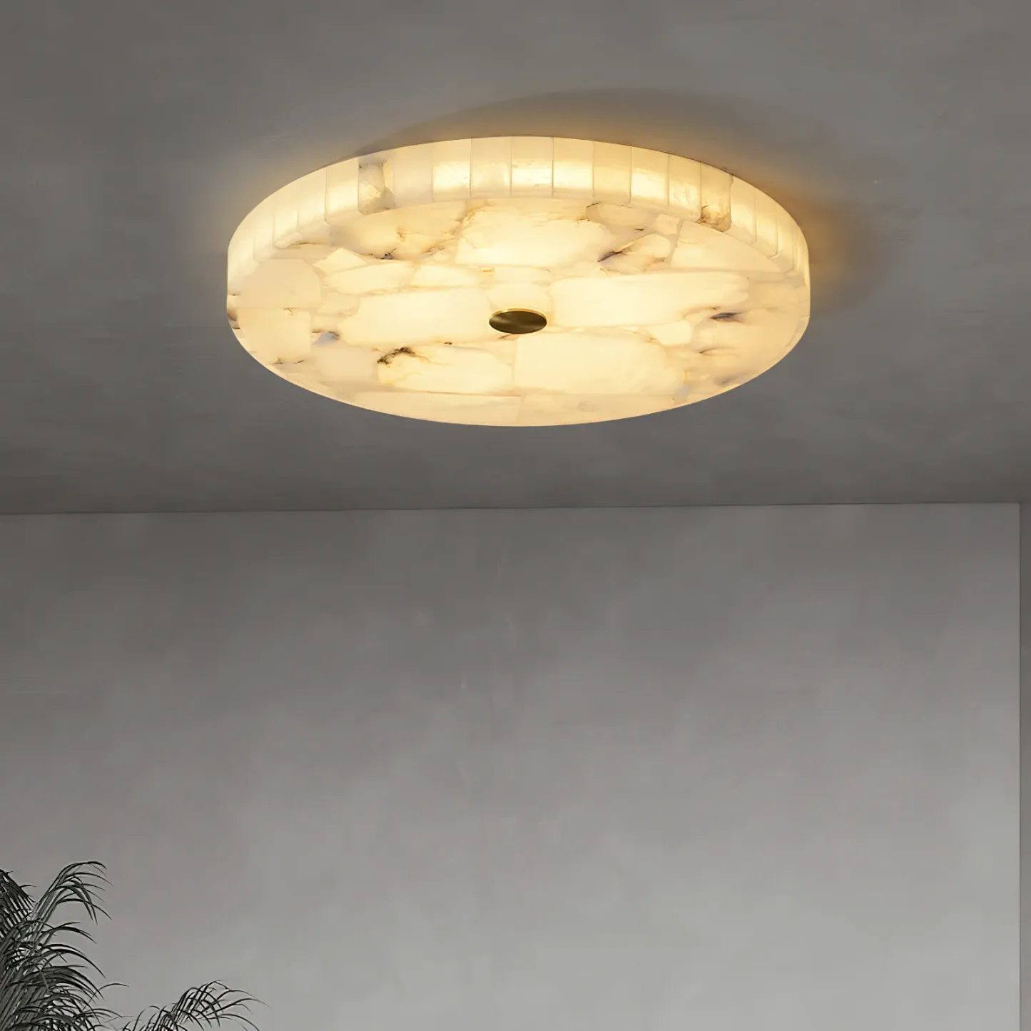 Byers Modern Minimalism LED Round Ceiling Lamp Metal Resin Bedroom Dining Room