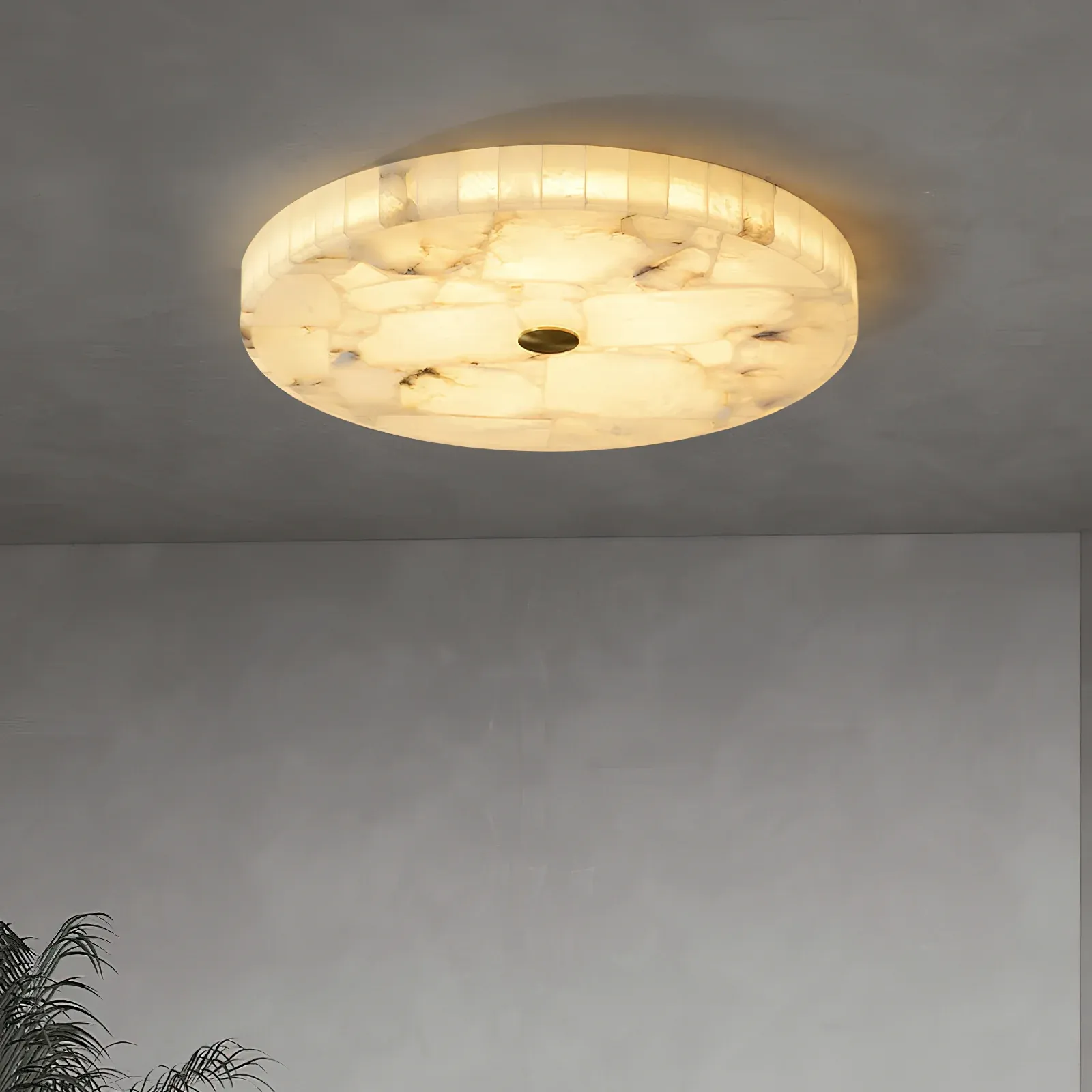 Byers Modern Minimalism LED Round Ceiling Lamp Metal Resin Bedroom Dining Room