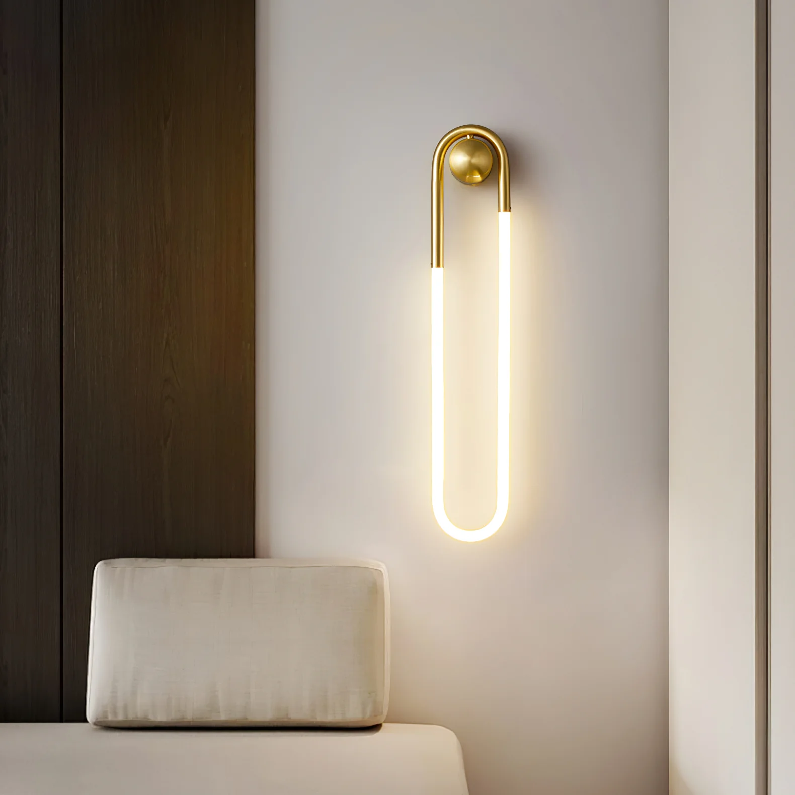 Meza Modern LED Metall Acryl Wandleuchte Schlafzimmer Wohnzimmer Flur