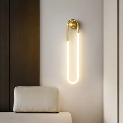 Meza Modern LED Metall Acryl Wandleuchte Schlafzimmer Wohnzimmer Flur