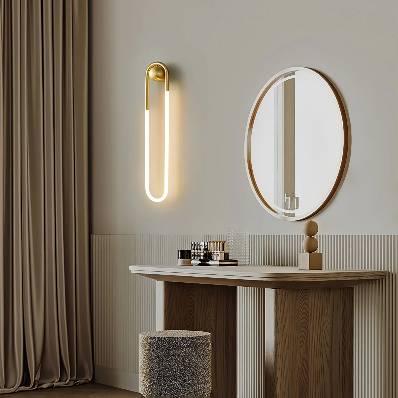 Meza Modern LED Metall Acryl Wandleuchte Schlafzimmer Wohnzimmer Flur