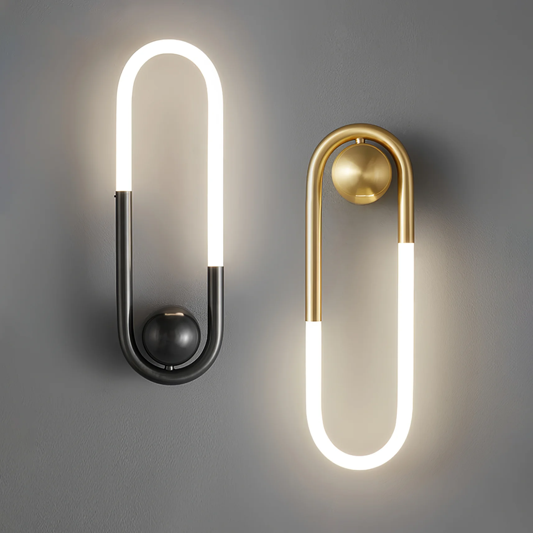Meza Modern LED Metall Acryl Wandleuchte Schlafzimmer Wohnzimmer Flur