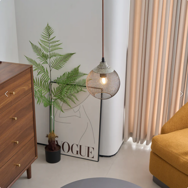 Hailie Moderne Metall Rostfarbe Pendelleuchte Esszimmer Schlafzimmer
