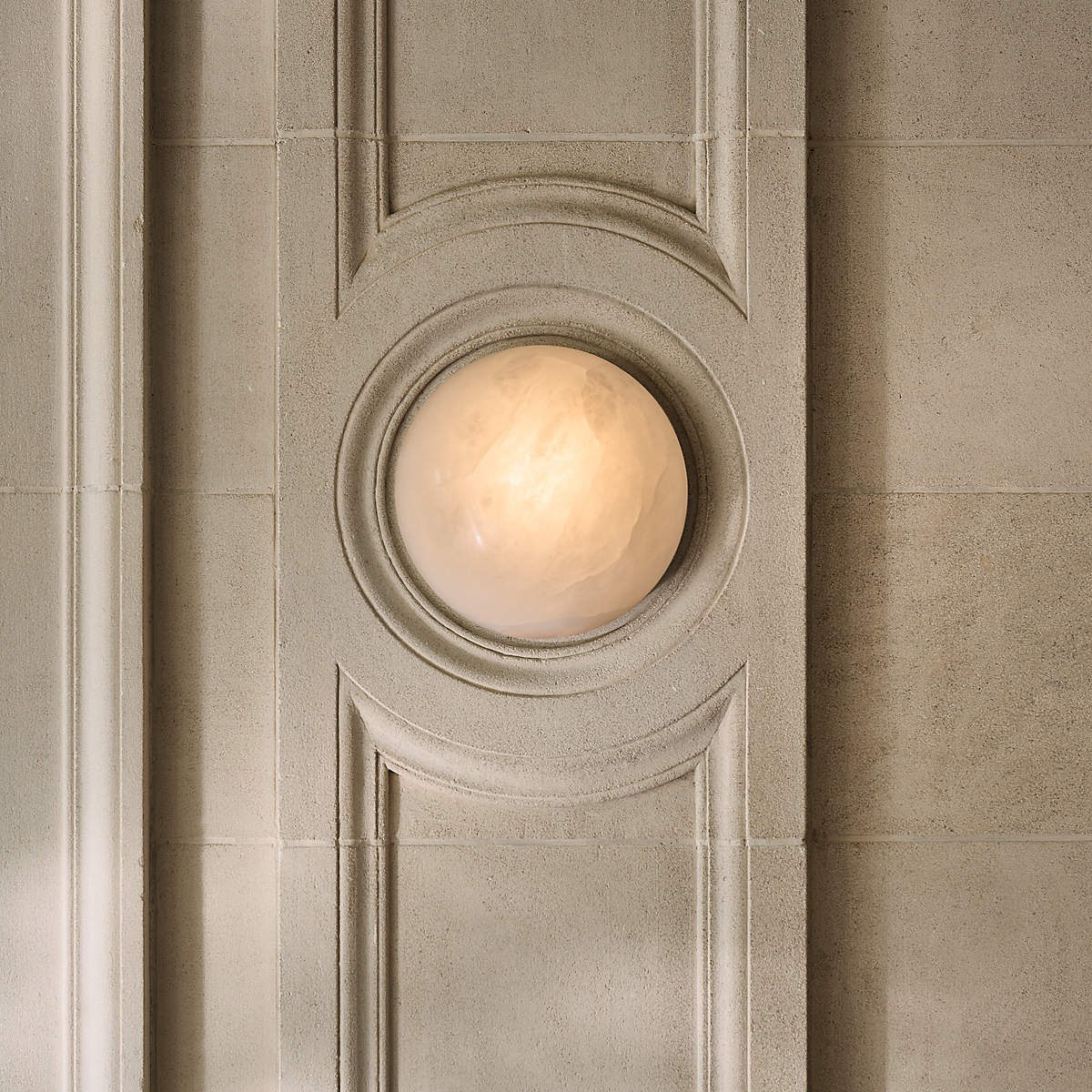 Visoliel Minimalistisch Alabaster Deckenleuchte Wandleuchte-Las Sola