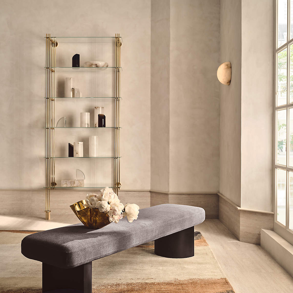 Visoliel Minimalistisch Alabaster Deckenleuchte Wandleuchte-Las Sola